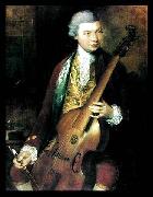 Thomas Gainsborough Portrait of the Composer Carl Friedrich Abel with his Viola da Gamba Germany oil painting artist